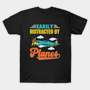 Easily Distracted by Planes T-Shirt